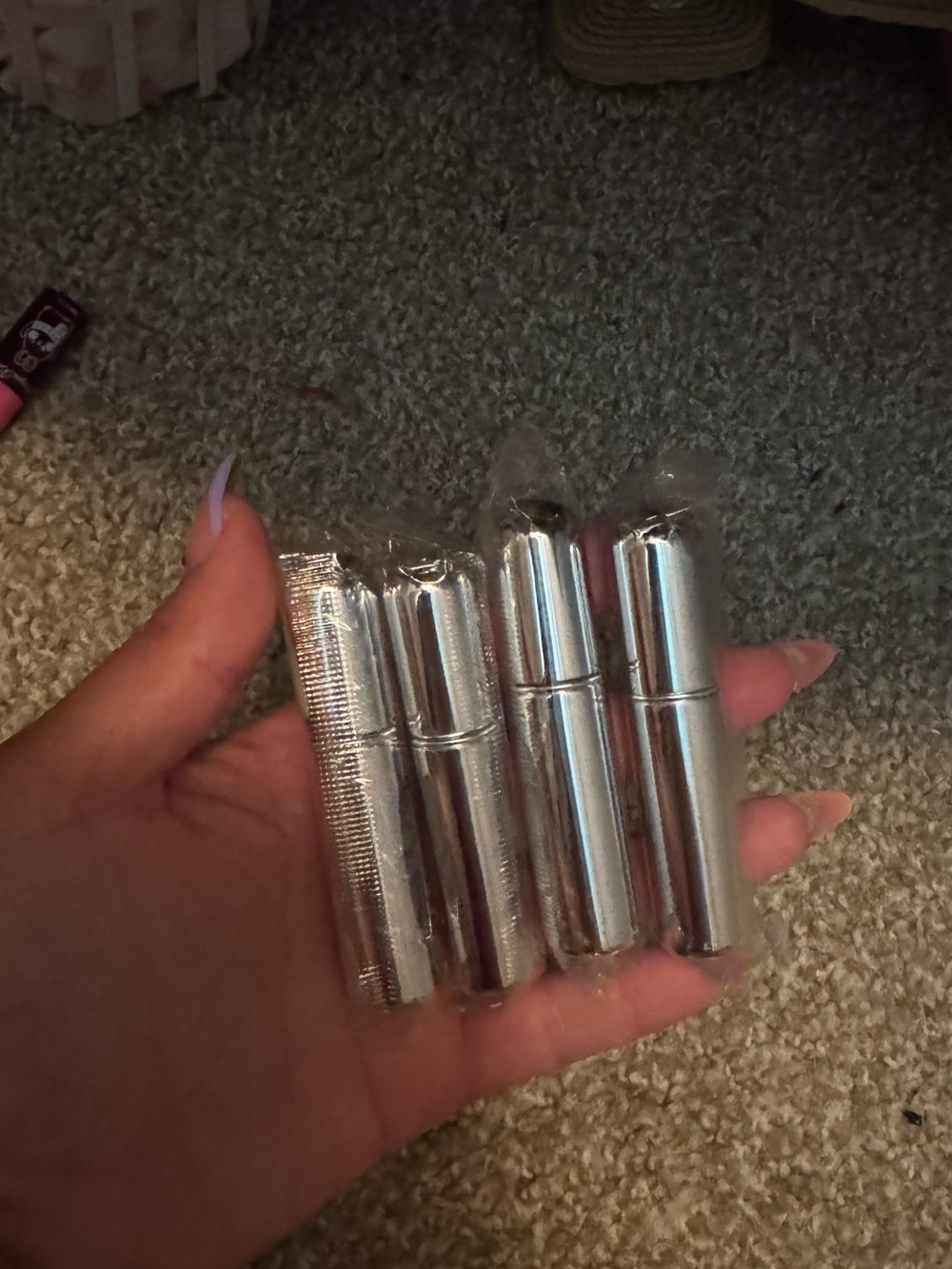 Silver Portable perfumes -Style Phone Charger (4 Pack)